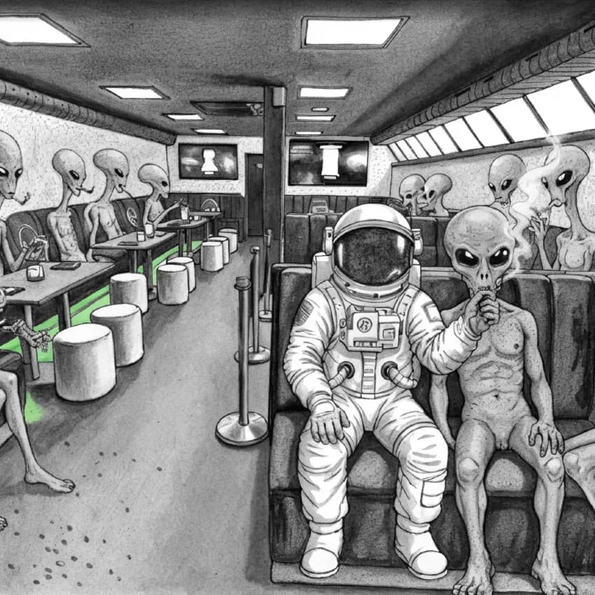 Coffeeshop Galaxy Interior